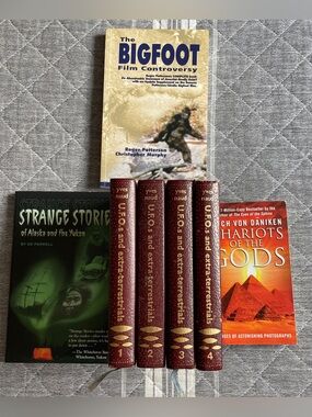 UFOs, Bigfoot, Spooky stories book lot